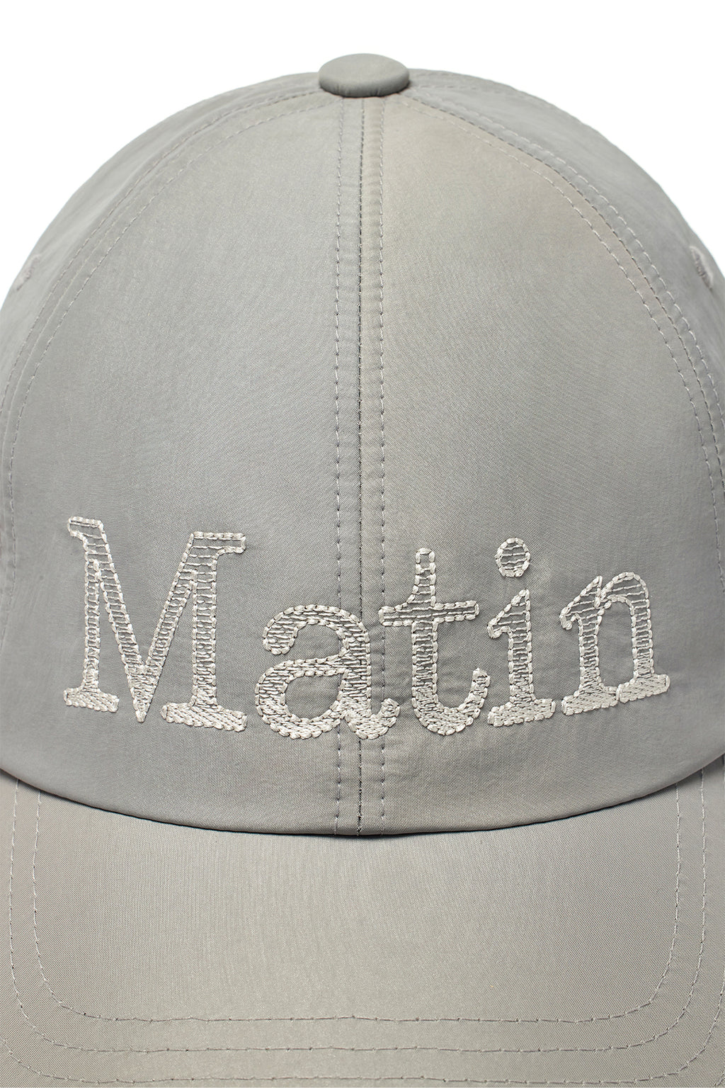[matinkim] MATIN GLOSSY BALL CAP IN GREY