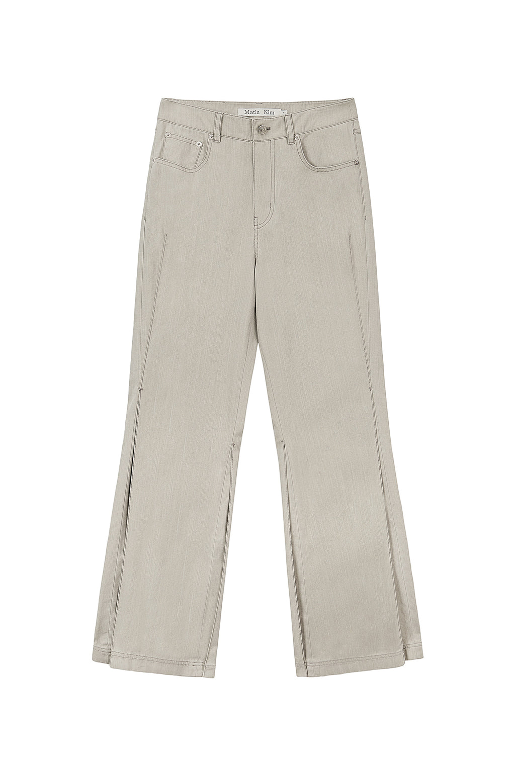 Matinkim Side Pintuck Point Pants IN Beige