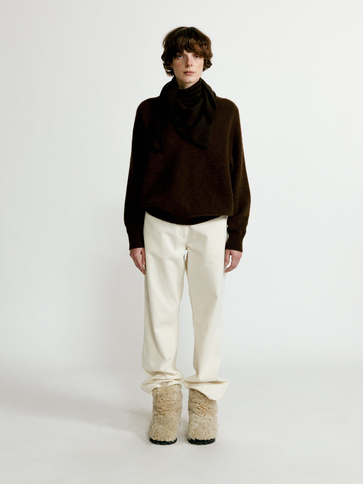 Nothing Written Pound alpaca sweater (Choco)