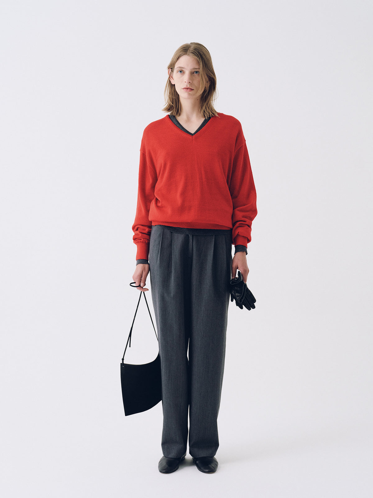Nothing Written Charlotte v-neck pullover (Berry Red)