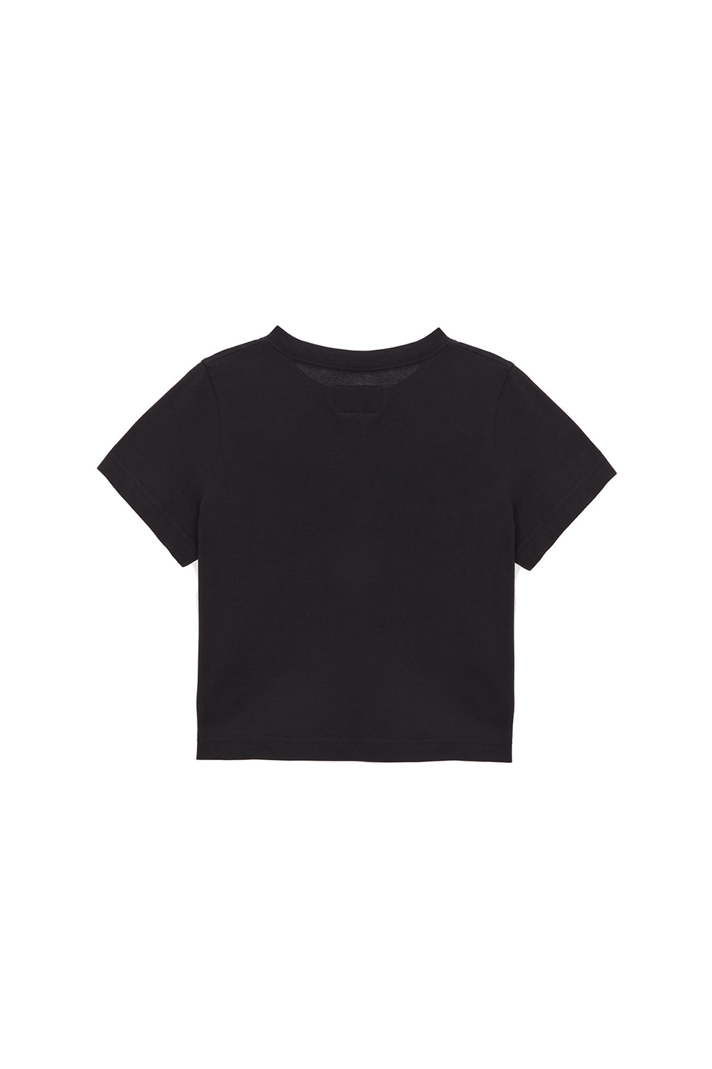[matinkim] MATIN EMBROIDERY LOGO CROP TOP IN BLACK