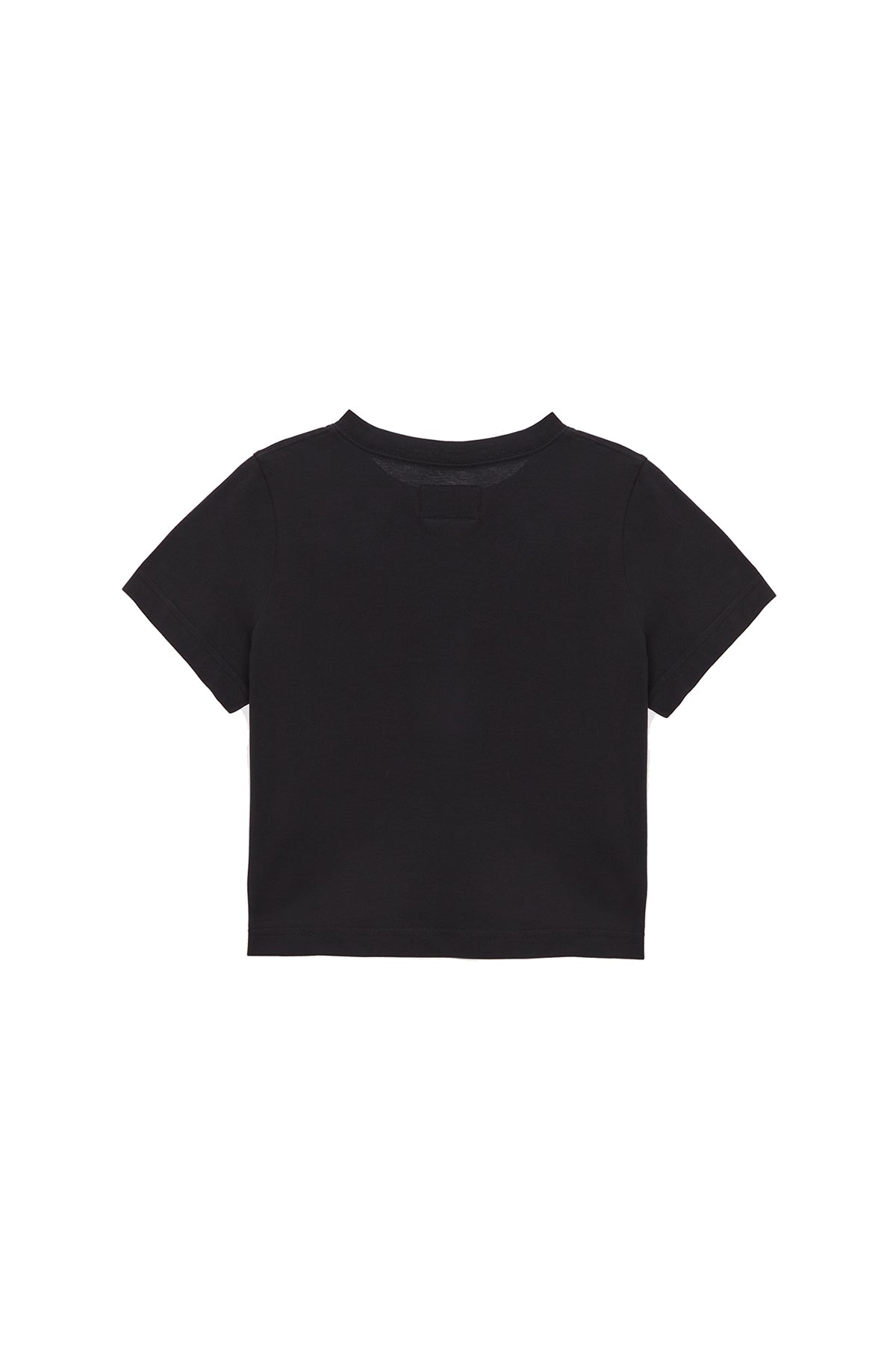 [matinkim] MATIN EMBROIDERY LOGO CROP TOP IN BLACK