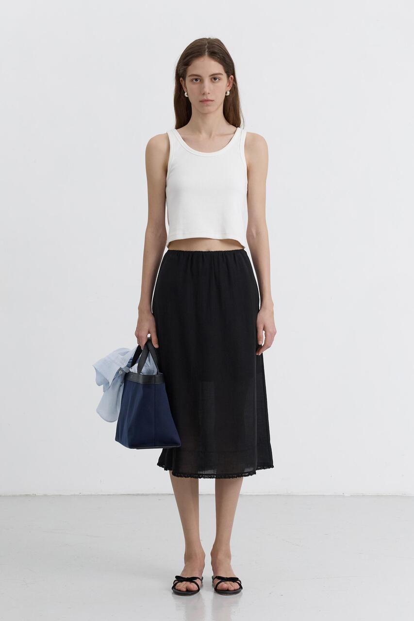 Dunst A-Line Long Skirt Black