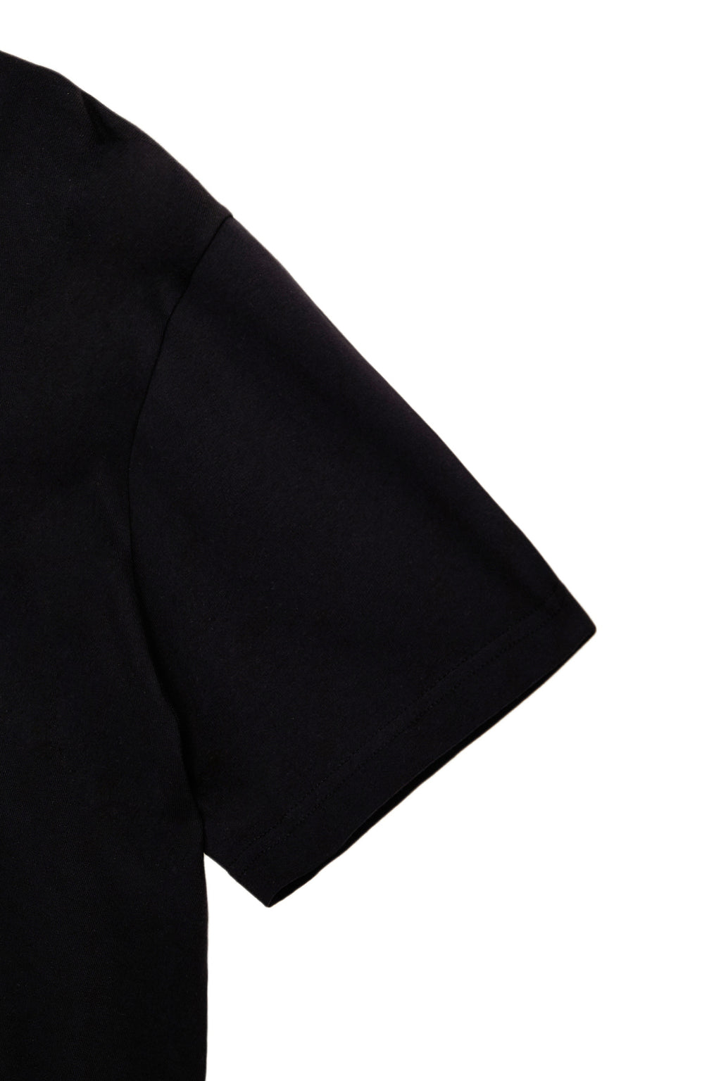 [matinkim] STAMP LOGO GRAPHIC OVERSIZE TOP FOR MEN IN BLACK