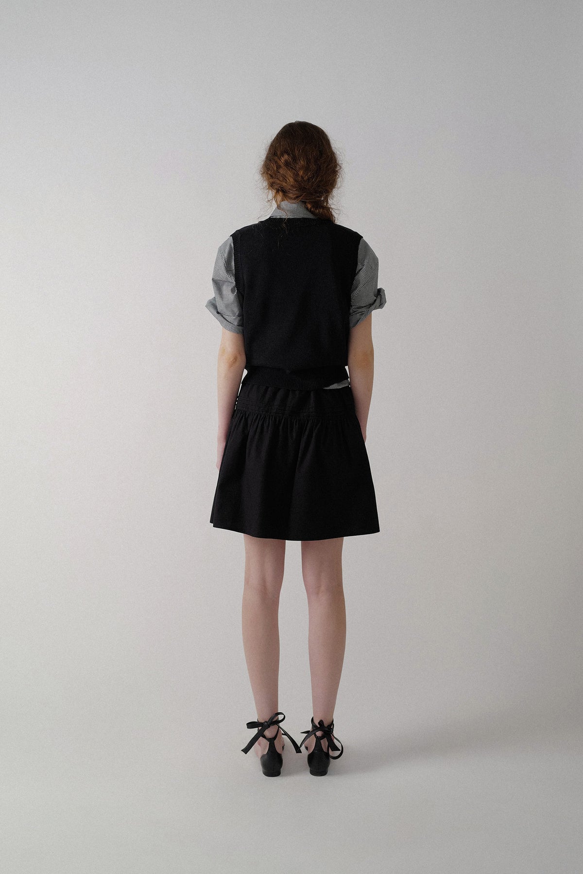 Nothing Written Pou flare skirt (Black)