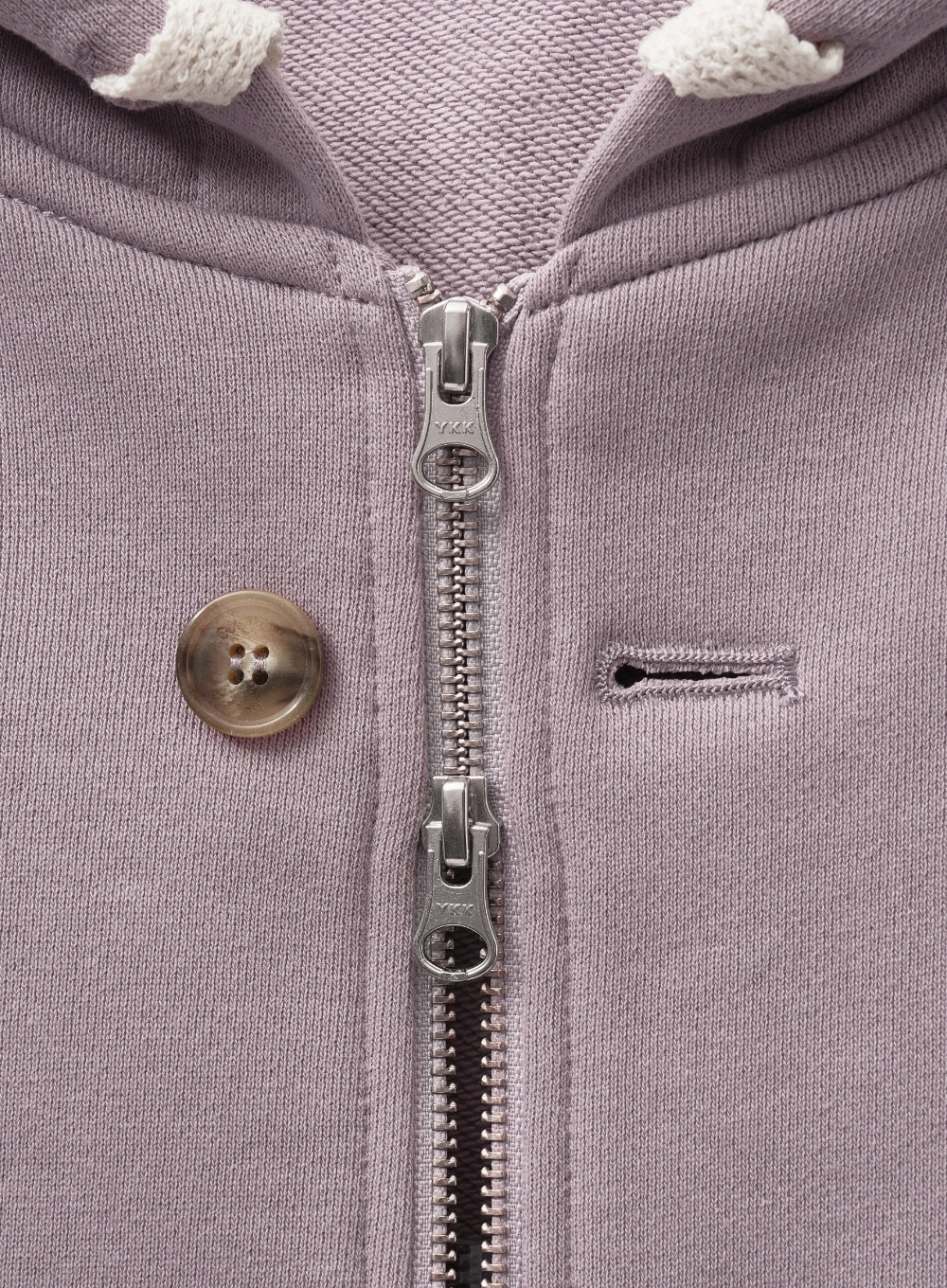 [satur] (W) Teo Cotton All Day Hood Zip-up - Purple