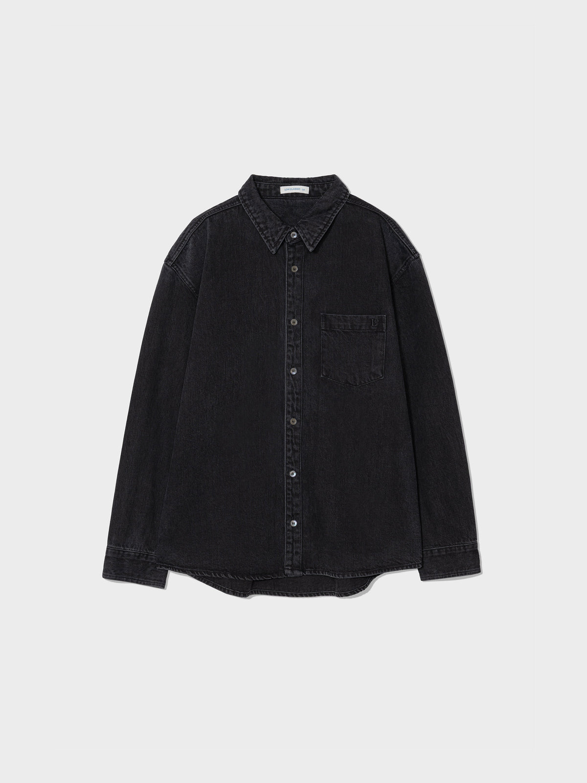 Low Classic Lc Denim Shirt Jacket Washed Black