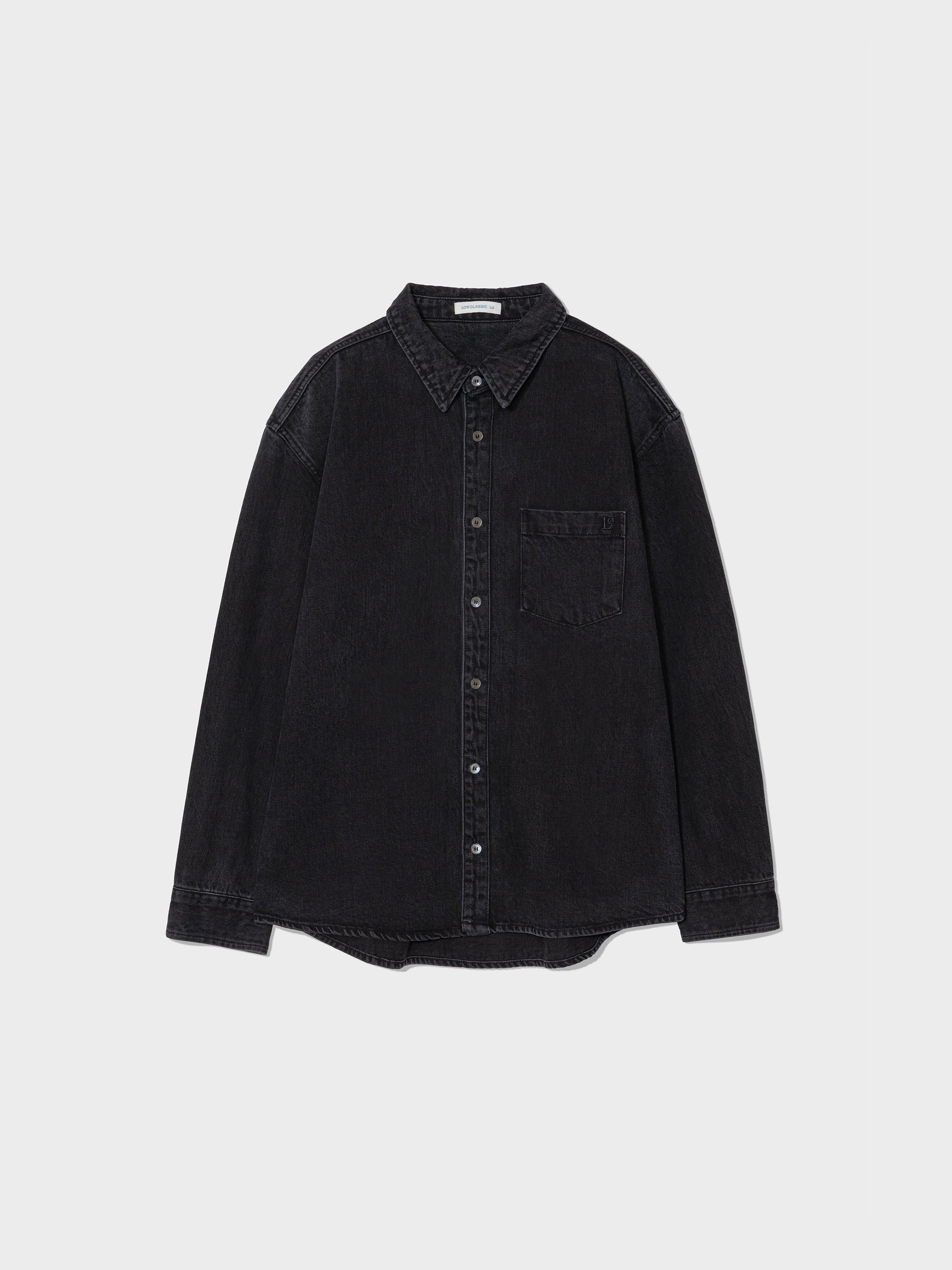 Low Classic Lc Denim Shirt Jacket Washed Black