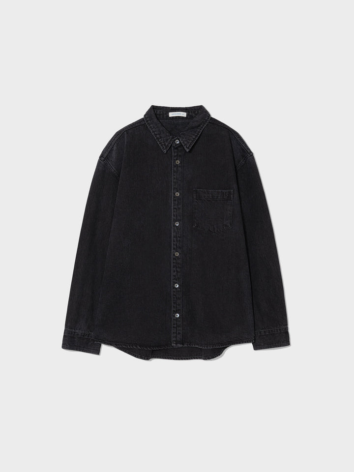 Low Classic Lc Denim Shirt Jacket Washed Black