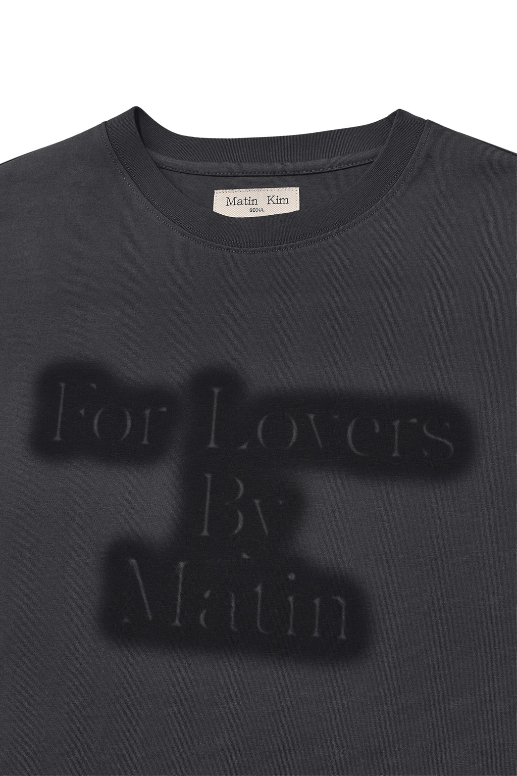 [matinkim] FOR LOVERS LOGO POINT TOP IN CHARCOAL