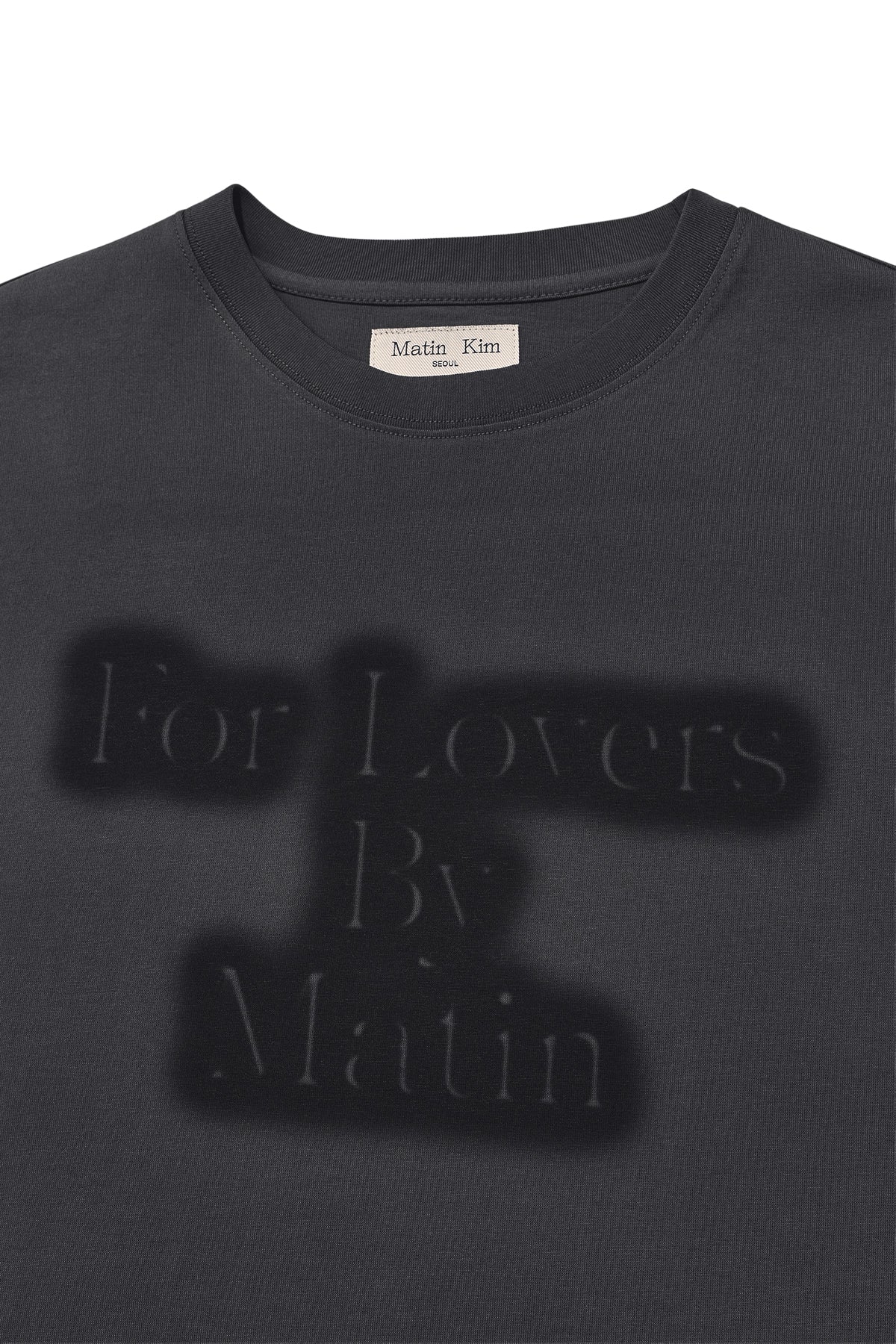 [matinkim] FOR LOVERS LOGO POINT TOP IN CHARCOAL