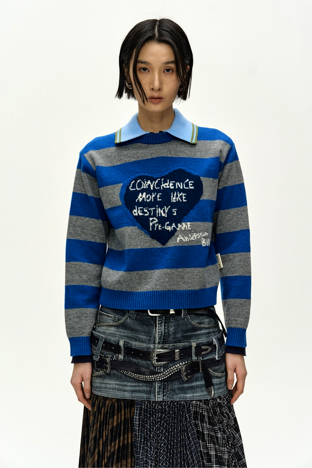 Andersson Bell 26 Girl'S Heart Message Crew-Neck Sweater