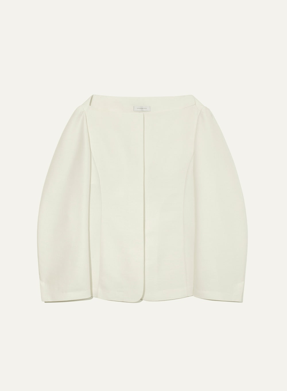 Kindersalmon Linnea Wool Silk Blouse Bone