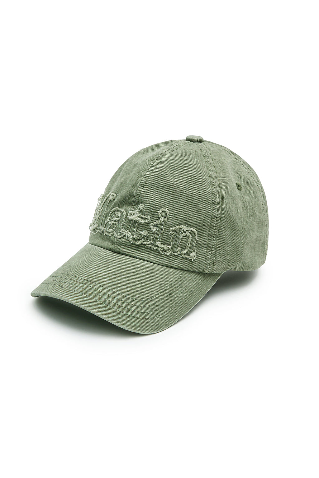 Matinkim Rough Cut Applique Ball Cap IN Light Khaki