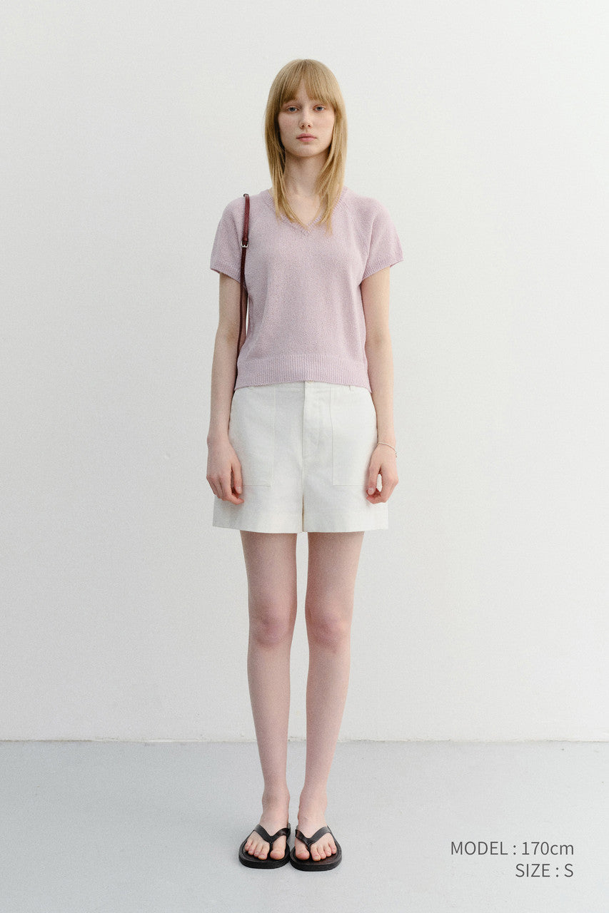 Dunst Cotton Safari Shorts White