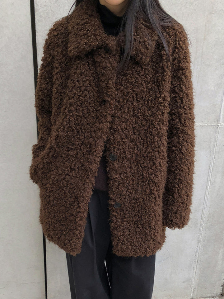 Raive Fluffy Half Fur Jacket