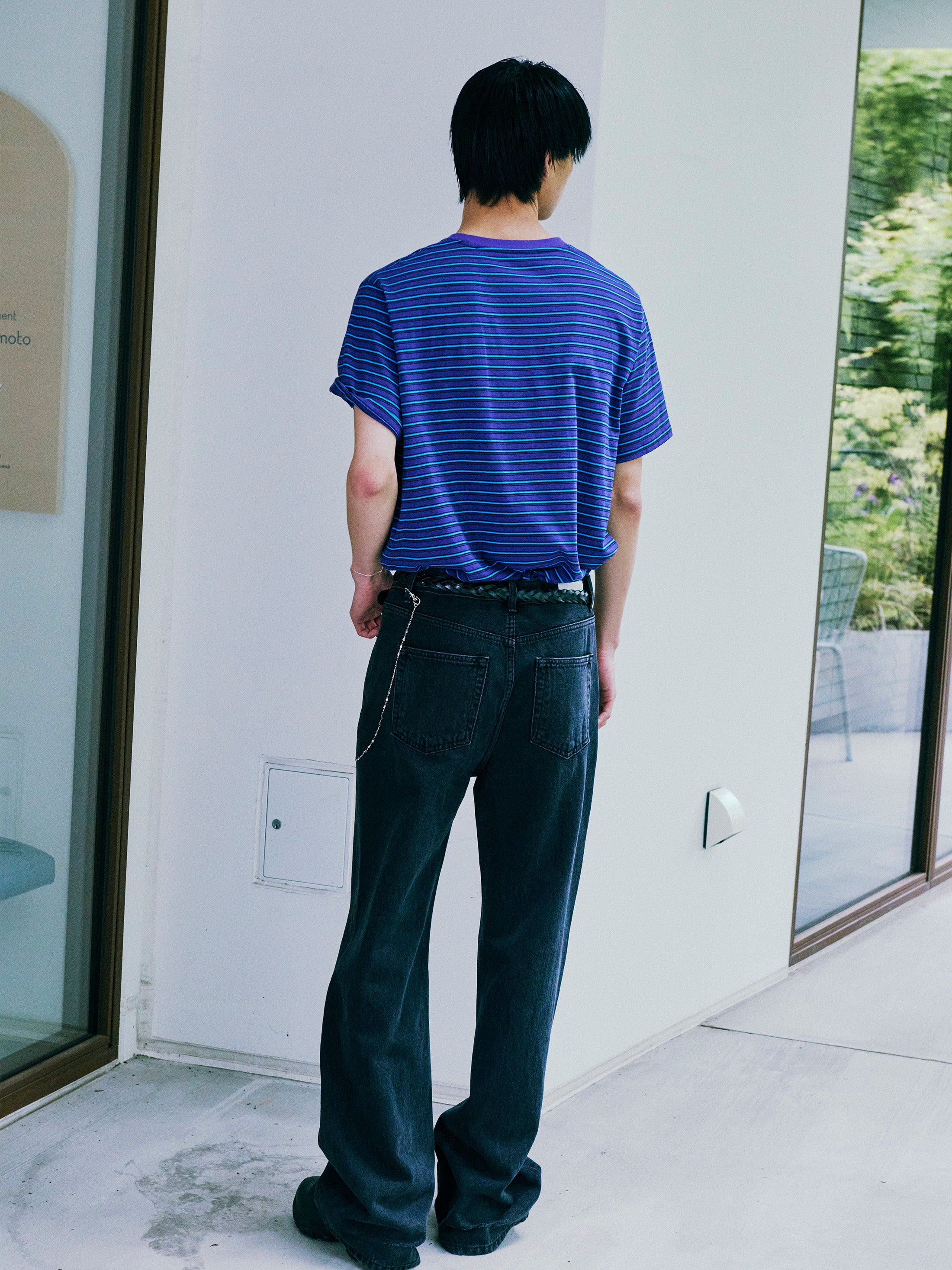 Low Classic Lc Striped Basic T-Shirt Purple