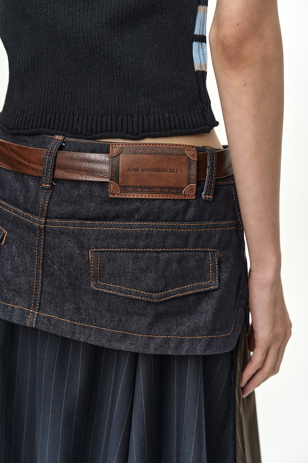 Andersson Bell Rigid Turn-Over Asymmetric Skirt