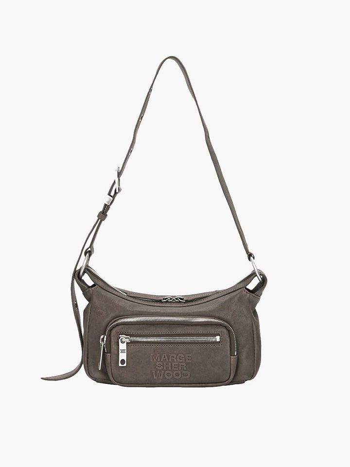 Margesherwood Outpocket Hobo Mini taupe washed nappa