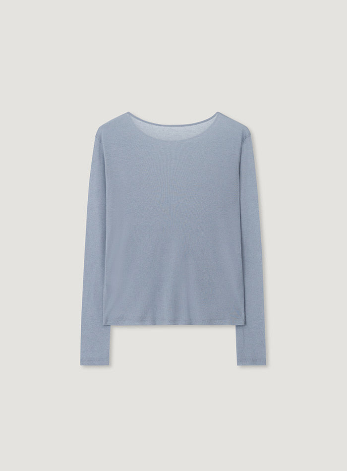 Mango Maniplease Paper Tee Blue
