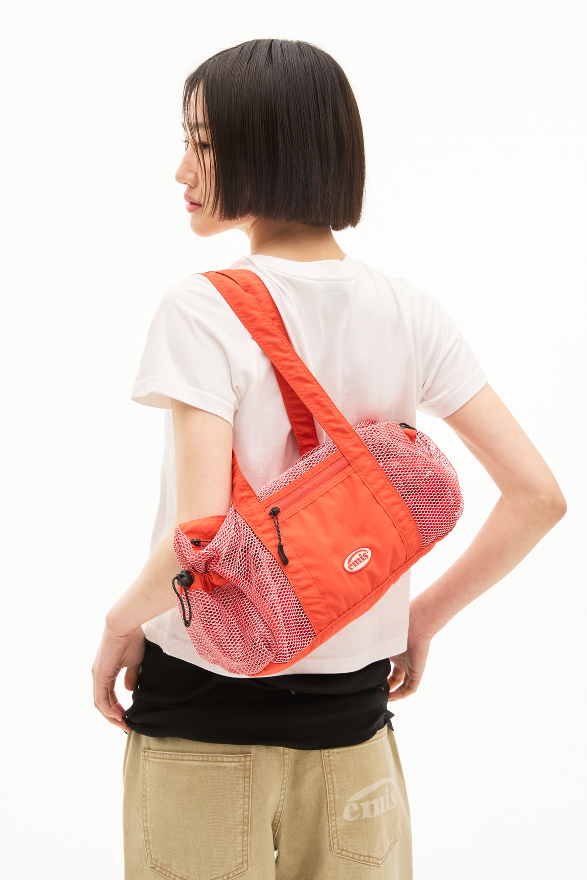 Emis Mesh Duffle Bag-Red