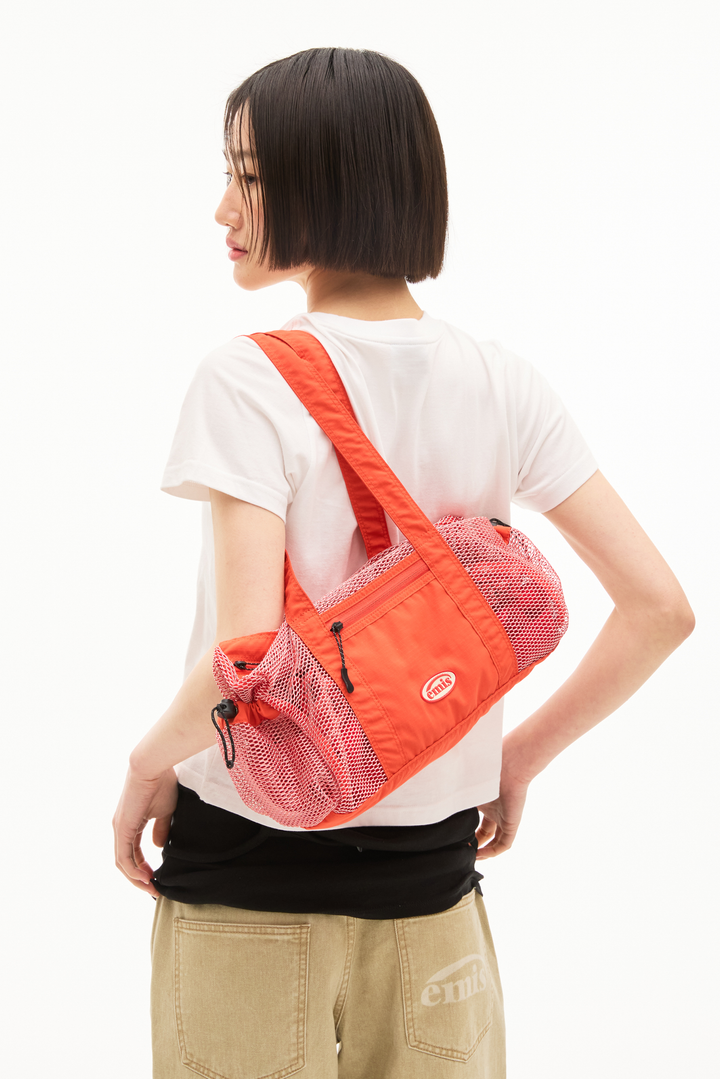 Emis Mesh Duffle Bag-Red