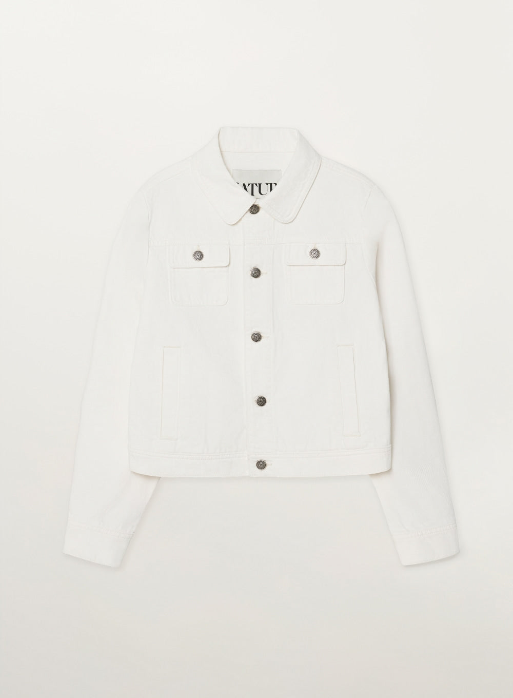 Satur Classic Denim Trucker Jacket - White