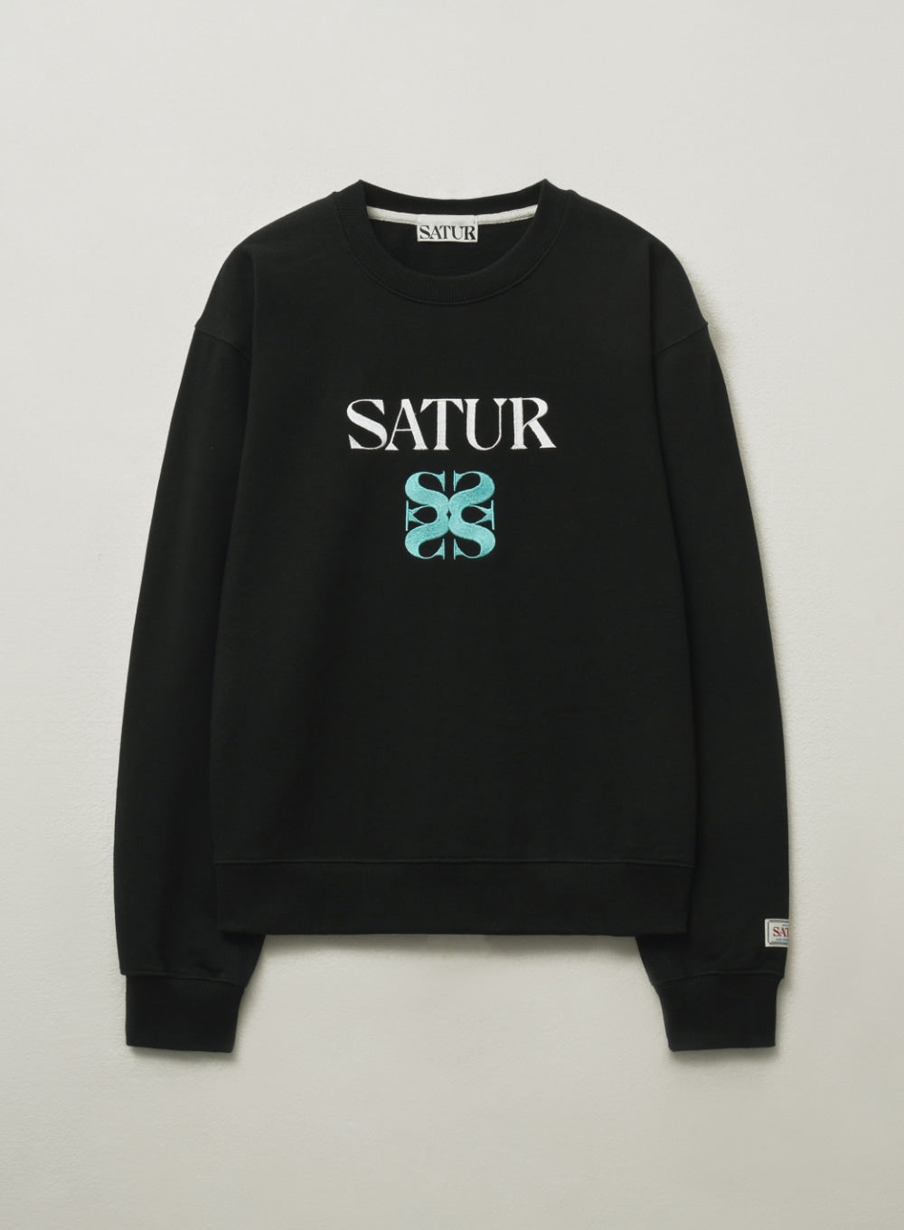 [satur] (W) Classic Logo Sweatshirt - Art Mint