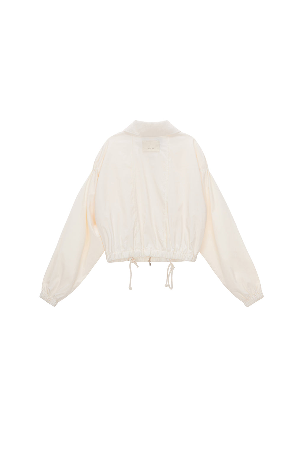 [matinkim] STRING DETAILED ZIP JUMPER IN IVORY