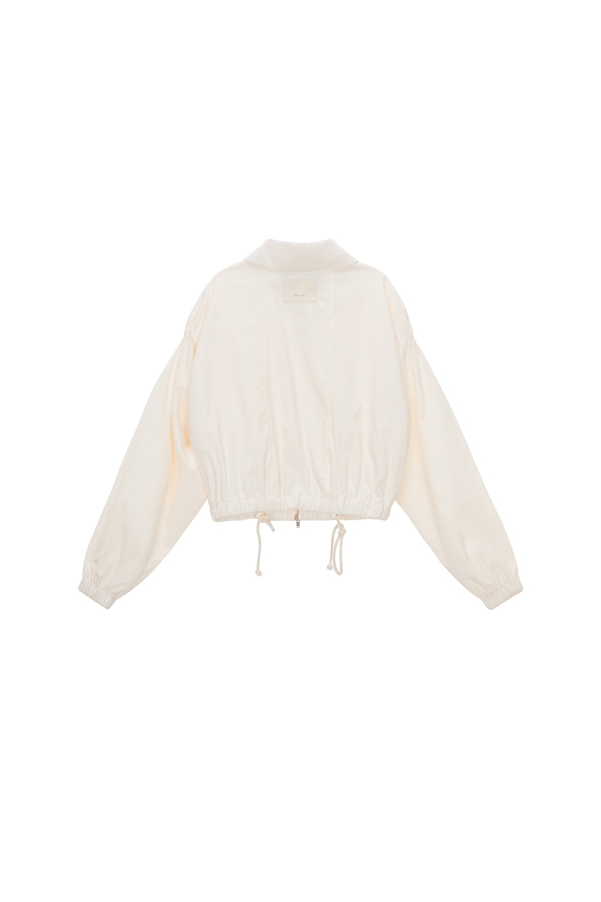 [matinkim] STRING DETAILED ZIP JUMPER IN IVORY