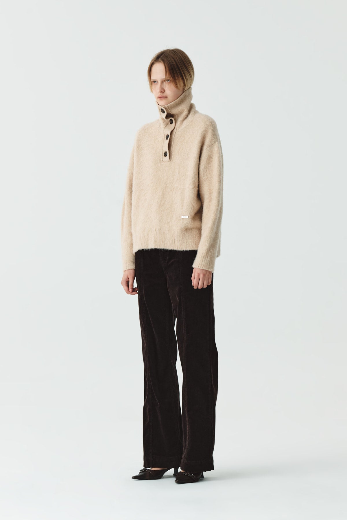 Matinkim Slim Boots Cut Corduroy Pants IN Brown