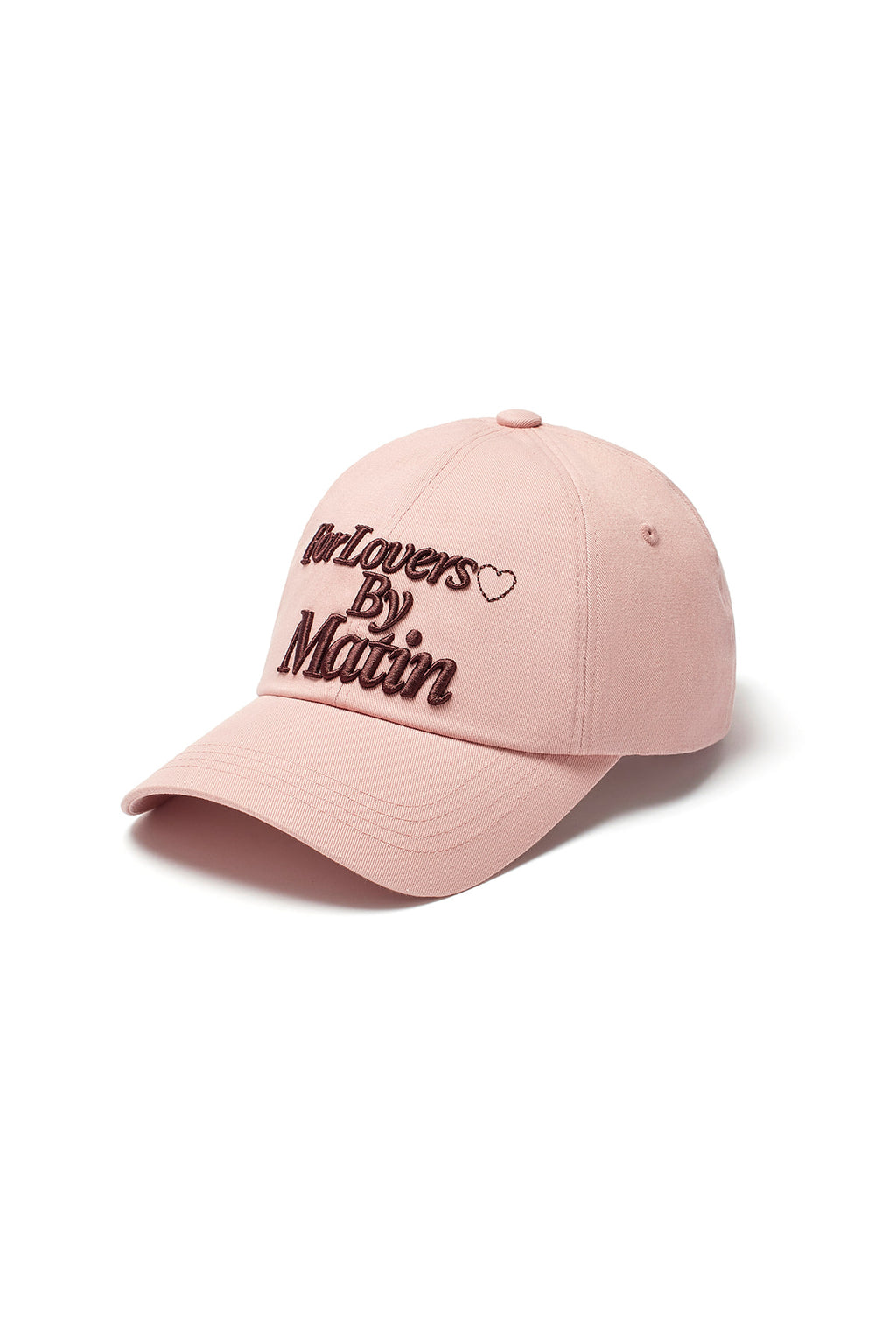 [matinkim] FOR LOVERS LOGO POINT BALL CAP IN LIGHT PINK