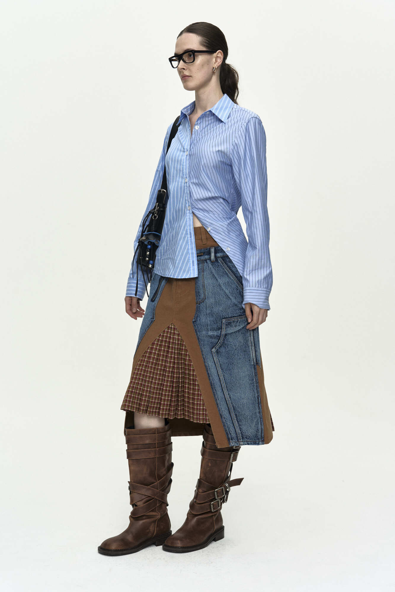 Andersson Bell Breeze Striped Twist-Tuck Shirt