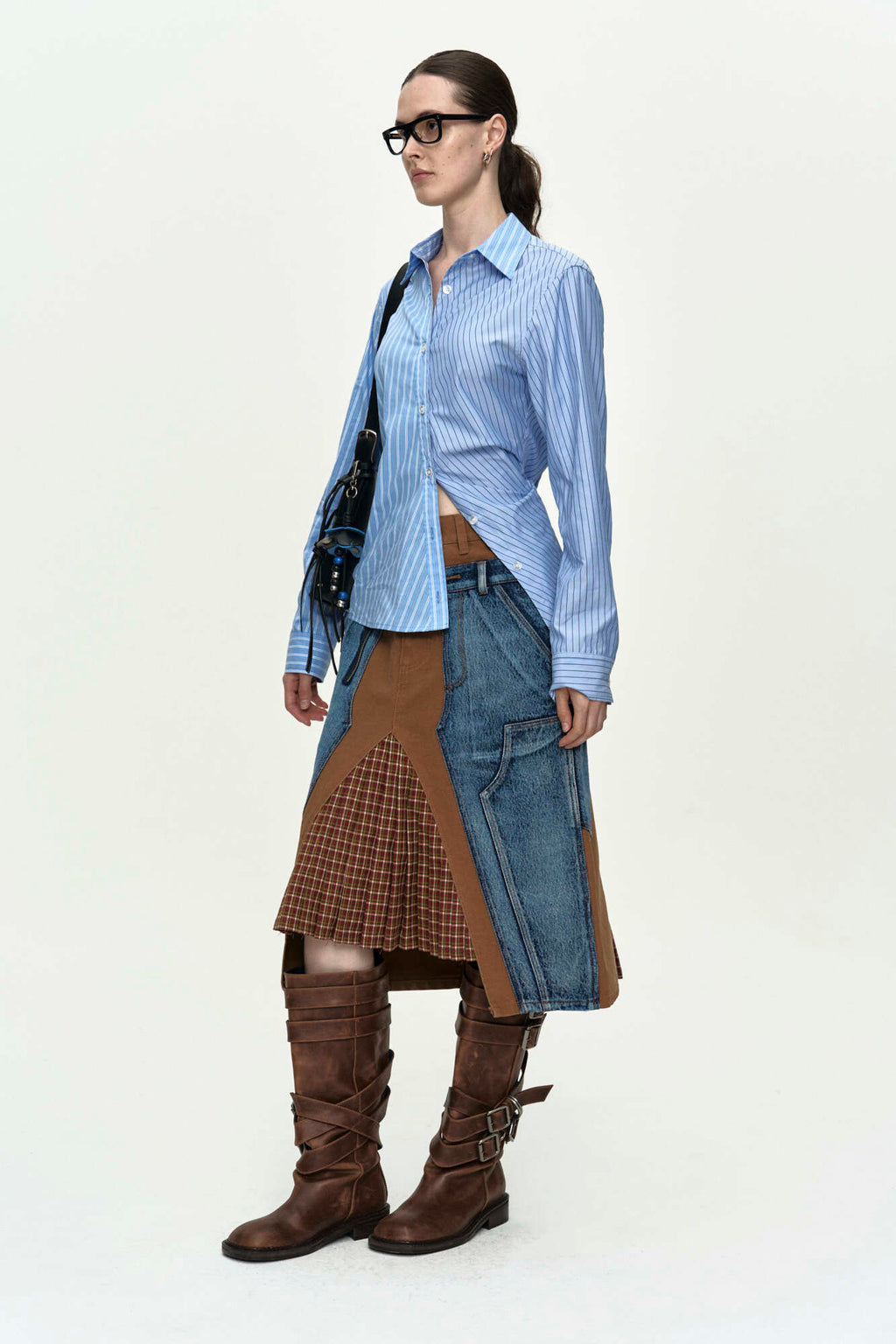 Andersson Bell Breeze Striped Twist-Tuck Shirt