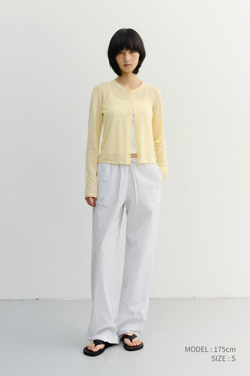 Dunst Pajama String Pants White Stripe