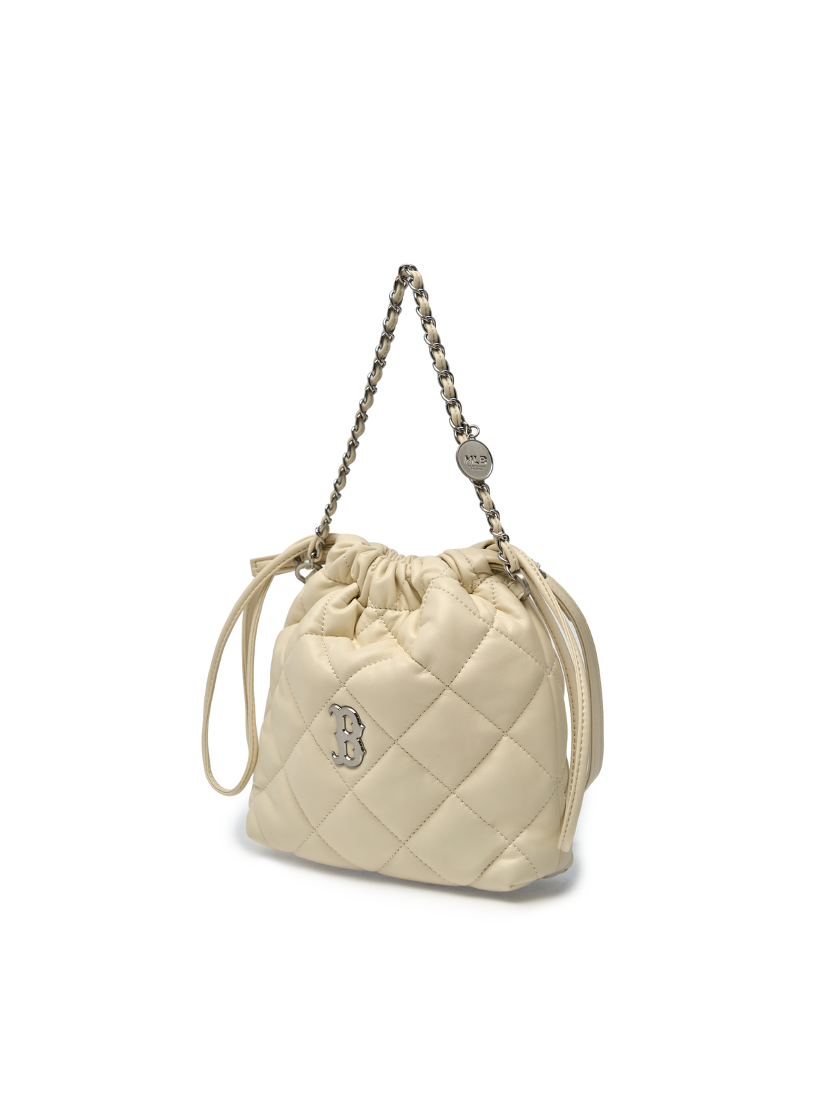 Mlb Basic Quilting PU Mini Bucket Cross Bag