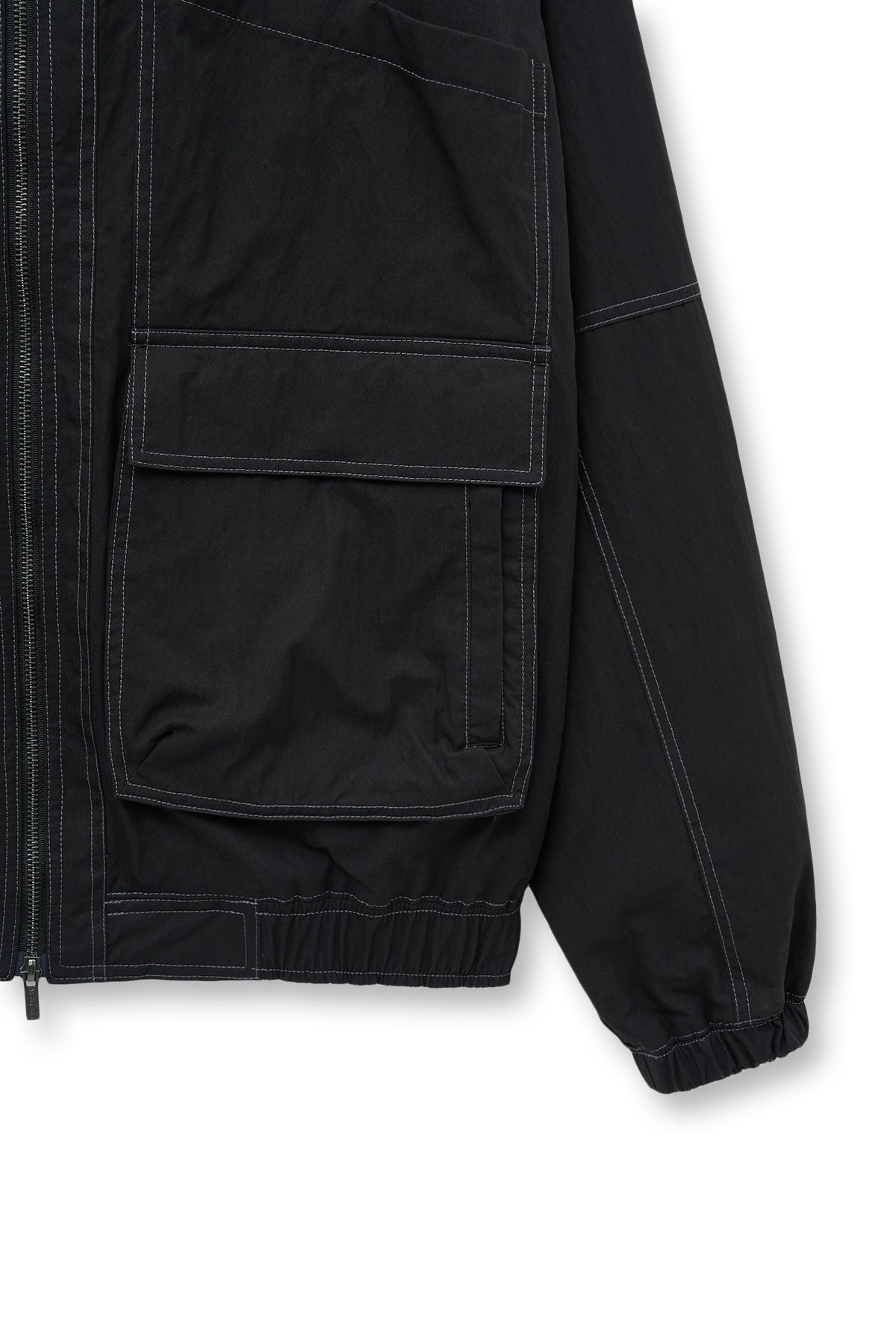 Matinkim Utility Bomber Jumper For Men IN Black