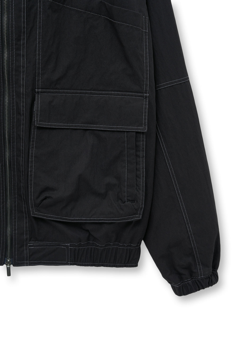 Matinkim Utility Bomber Jumper For Men IN Black