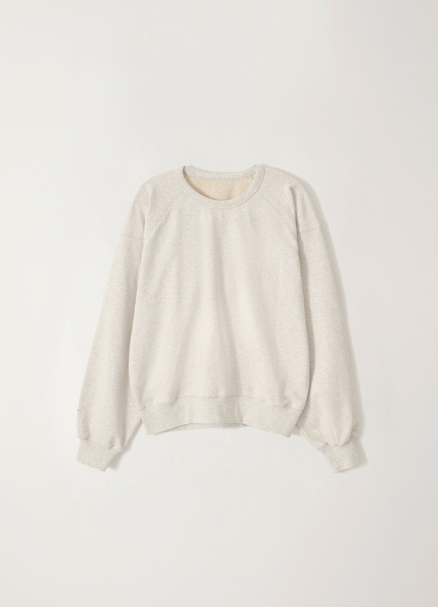 Nothing Written Cotton crewneck sweatshirt (Gray)