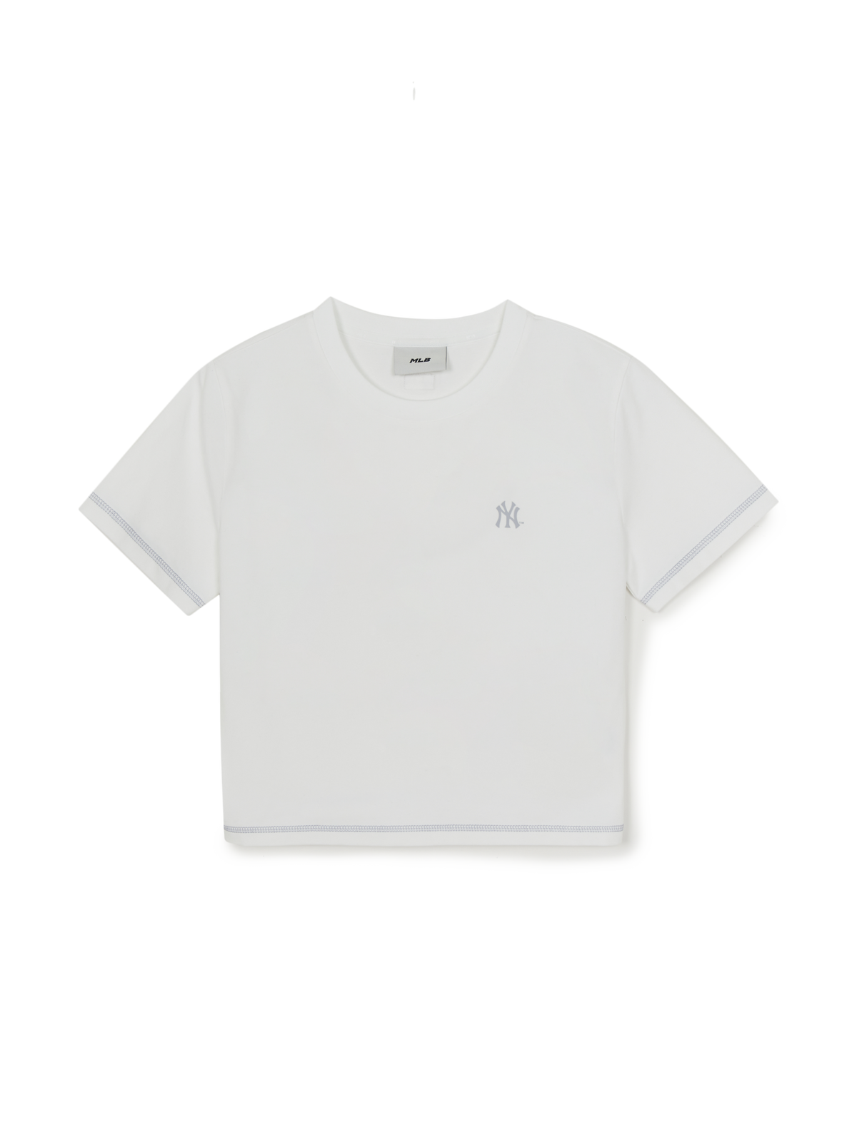 MLB Korea Women's Basic Small Logo Slim Crop Fit T-shirts