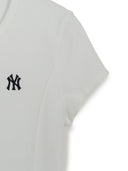 MLB Korea Women's Slim Crop Cap Sleeve T-shirt