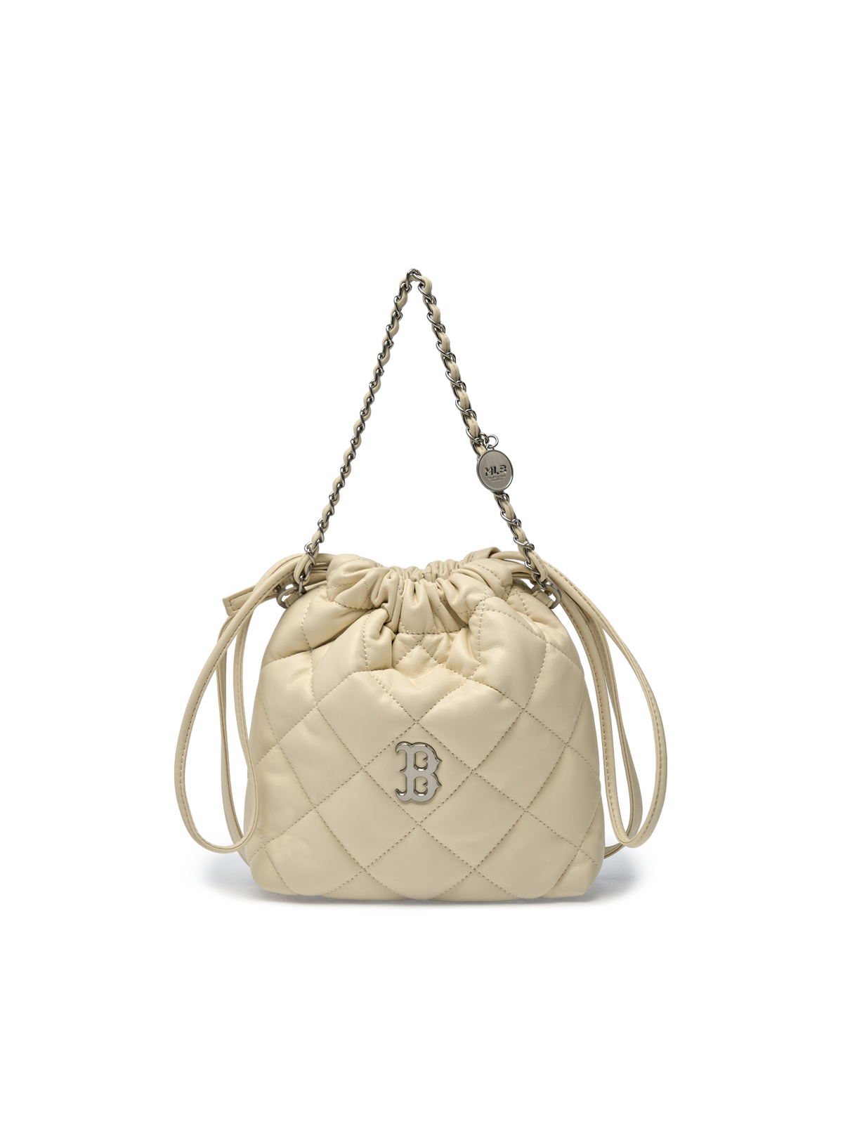 Mlb Basic Quilting PU Mini Bucket Cross Bag