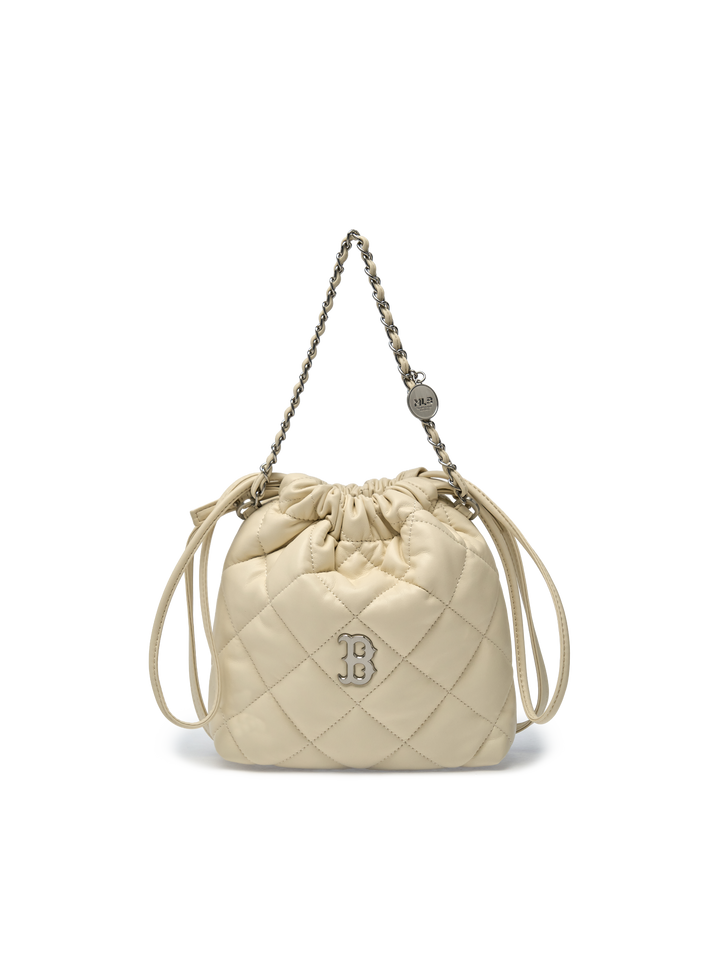 Mlb Basic Quilting PU Mini Bucket Cross Bag