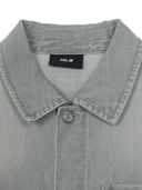 MLB Korea Basic Small Logo Summer Tencel Short Sleeve Denim Shirt