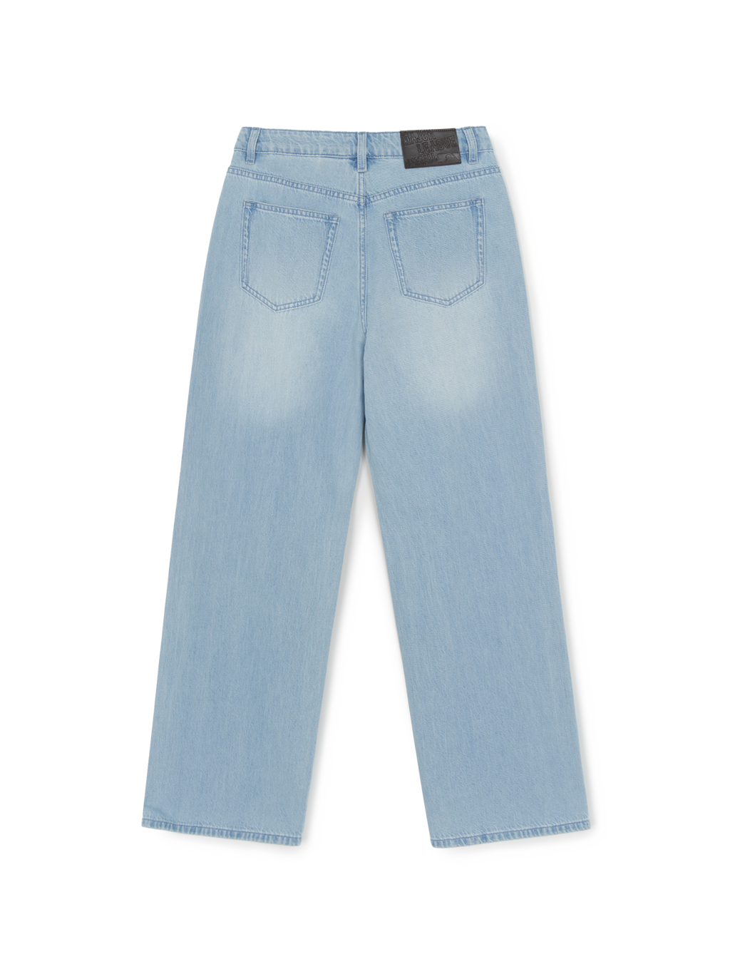 [mlb korea] Women's Basic Small Logo Summer Tencel Wide Denim Pants