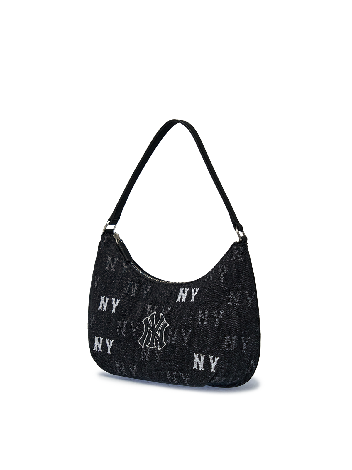 Mlb Hip Monogram Jqd Denim Hobo Bag