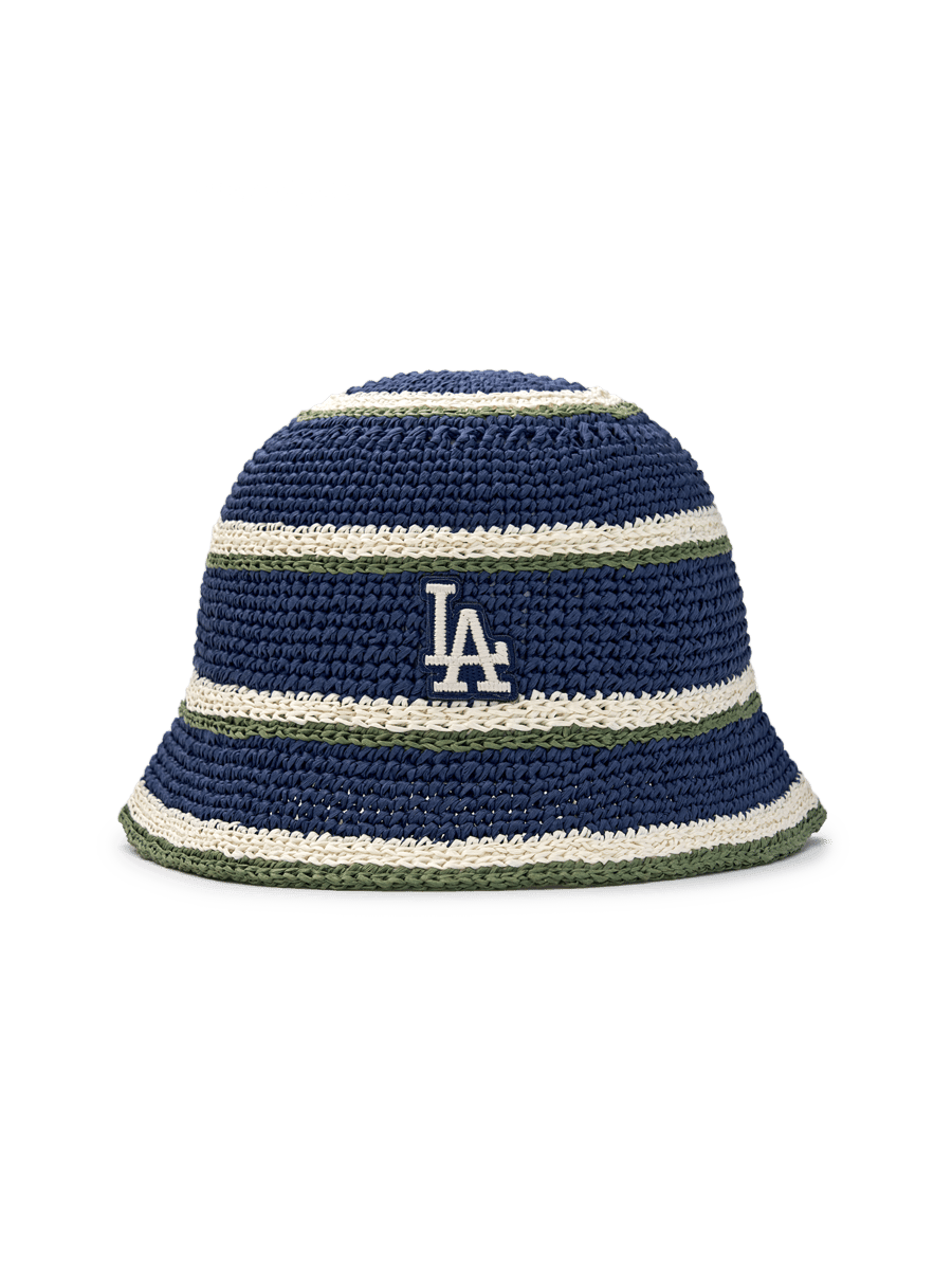 [25S New] Stripe Summer Hat LA Dodgers