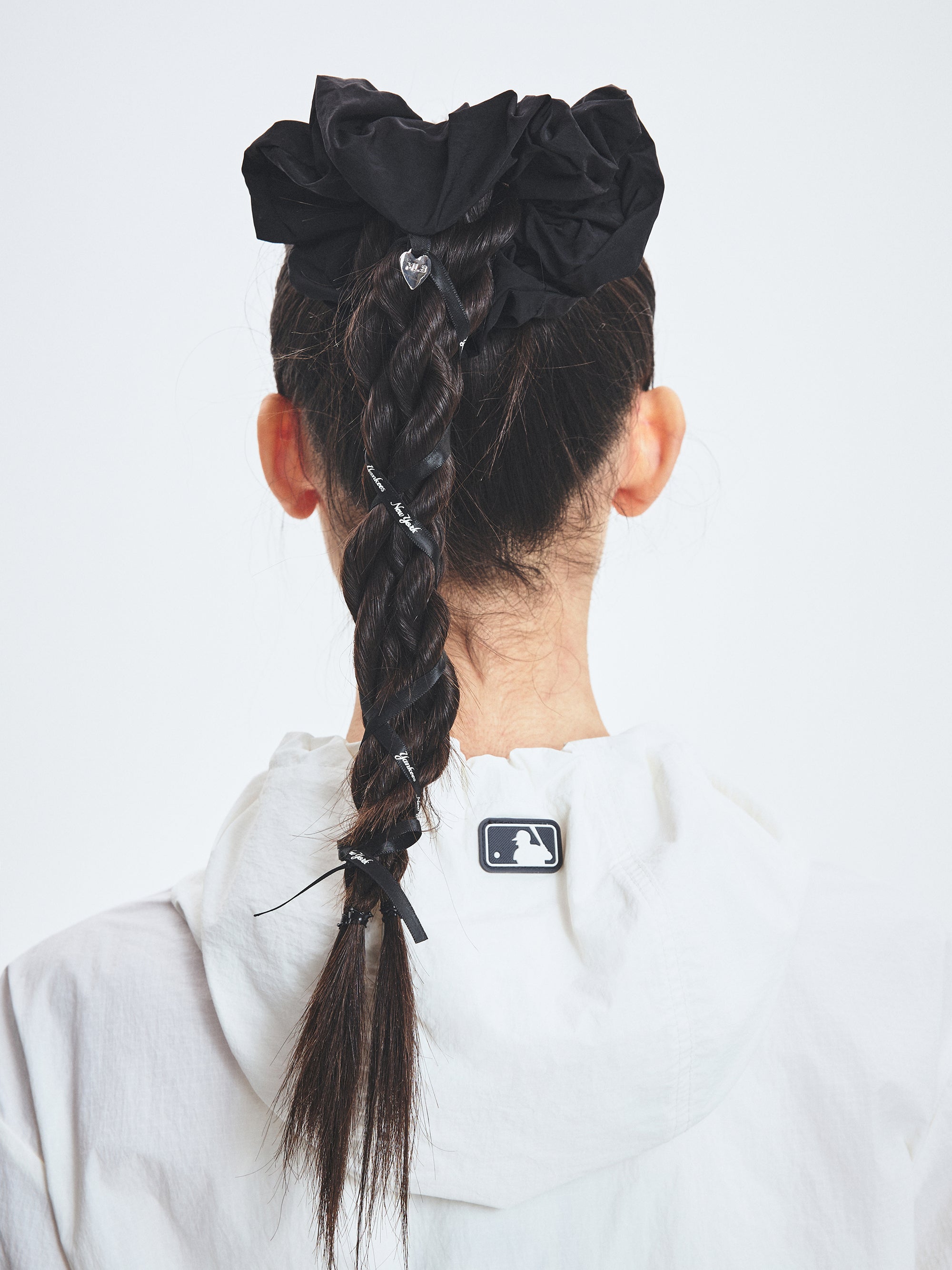 [mlb korea] Ribbon Strap Hair Scrunchie Large