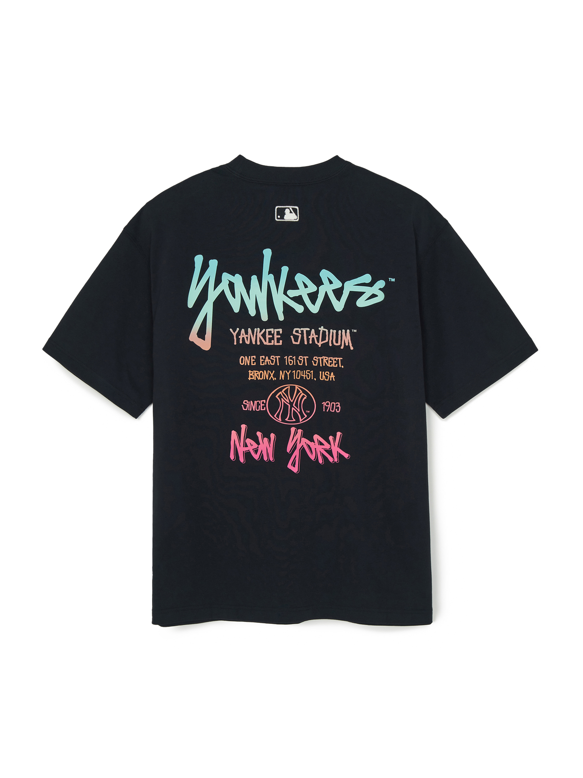 MLB Korea Basic Street Color Lettering Over Fit T-shirt