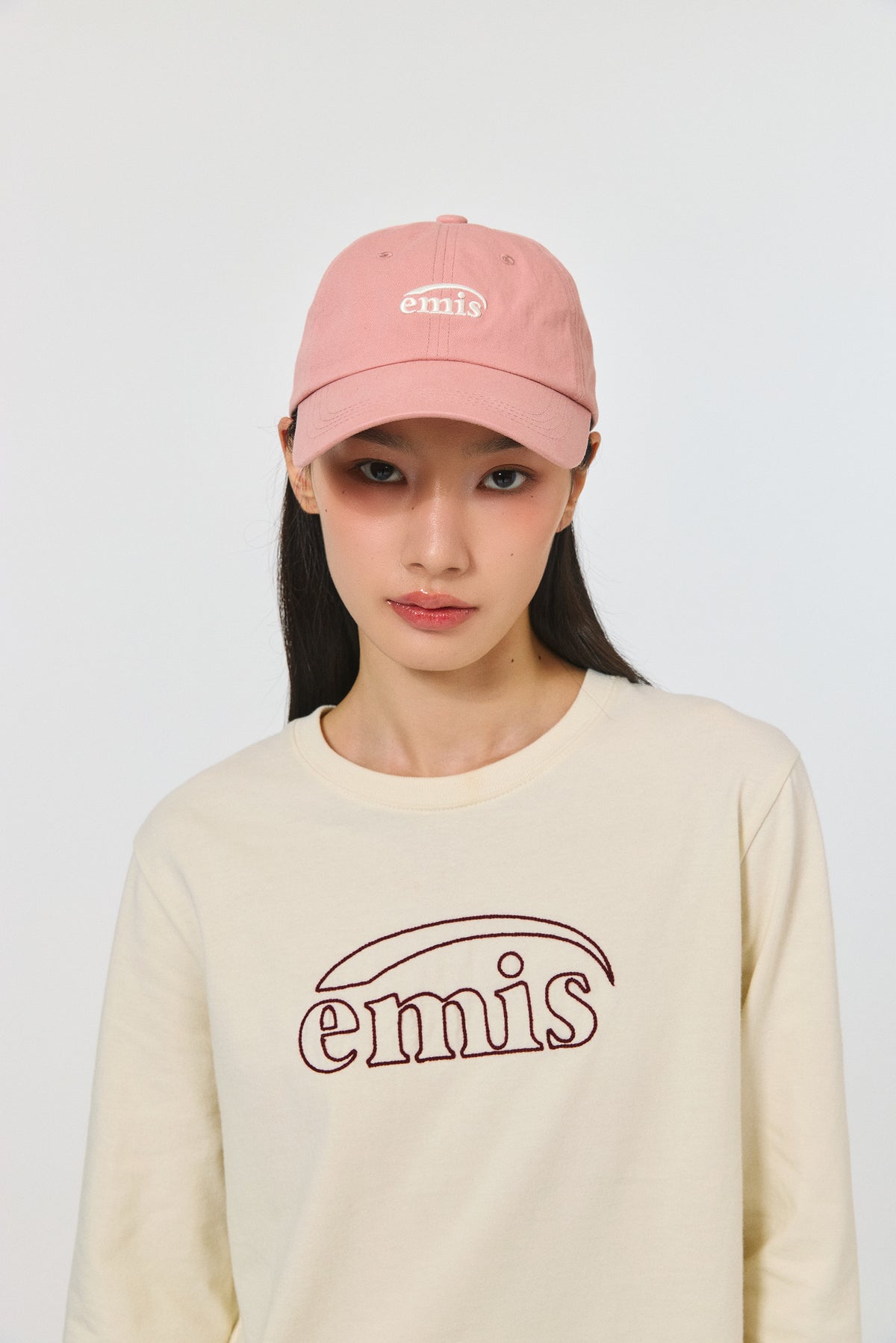 EMIS Small Logo Ball Cap-Pink